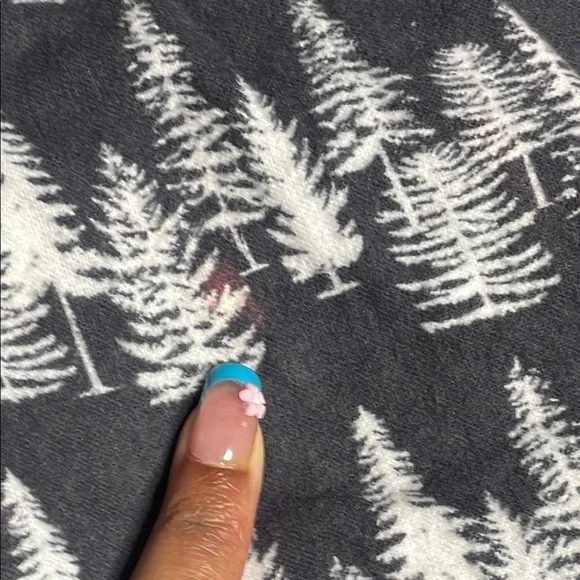 Convington Pajama Pants Gray and White Tree Print - Picture 7 of 11